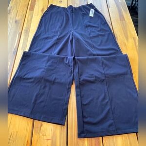 Nwt Old Navy Powersoft Black Wide Leg Yoga Pants Size Medium Tall